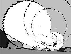 Enlarged view of flat earth